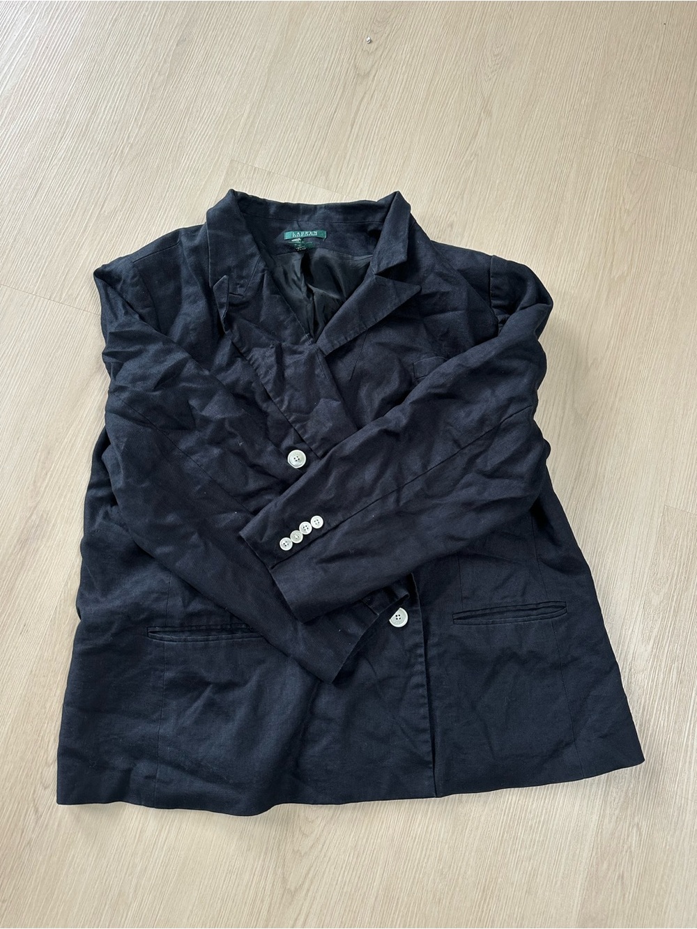 Lauren Ralph Lauren Blazer Womens
22W Navy Linen Jacket